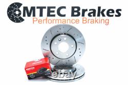 Renault Trafic Opel Vivaro 01-15 Perforé Rainuré Frein Avant Disques &