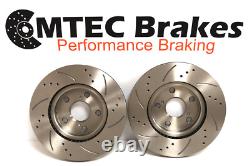 Renault Trafic Opel Vivaro 01-15 Perforé Rainuré Frein Avant Disques &