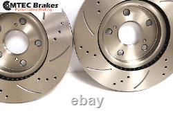 Renault Trafic Opel Vivaro 01-15 Perforé Rainuré Frein Avant Disques &