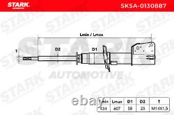 STARK SKSA-0130887 Amortisseur pour OPEL pour Vivaro A Kastenwagen (X83) Avant