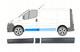 Set Baguette De Côté Portes Avant Gauche Renault Trafic Ii Opel Vivaro Primastar