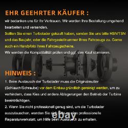 Turbo pour Renault Trafic III Boîtier Bus 1.6 DCI Opel Vivaro Break 1.6 CDTI