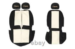 VAN Housses siege pour RENAULT TRAFIC 2 OPEL VIVARO I NISSAN PRIMASTAR 1+2 CHAMP