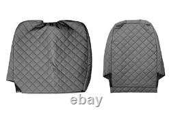 VAN Housses siege pour RENAULT TRAFIC II OPEL VIVARO I NISSAN PRIMASTAR 1+2 GRIS
