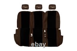 VAN Housses siege pour RENAULT TRAFIC II OPEL VIVARO I PRIMASTAR -14 8os MARRON