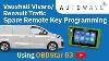 Vauxhall Vivaro Renault Trafic Spare Remote Key Programming Using Obdstar G3